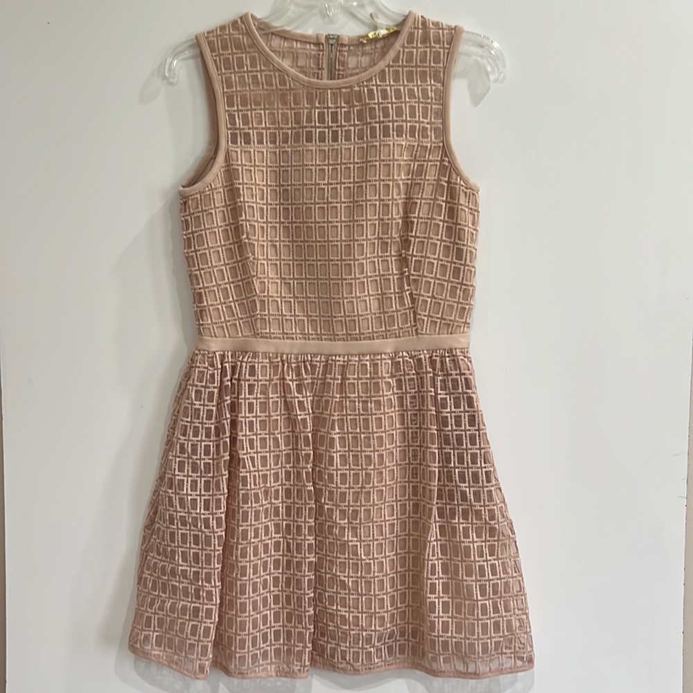 Maje Cloche Blush Fit & Flare Dress NWT